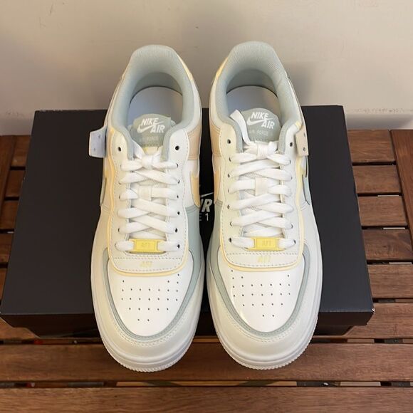 Nike Air Force 1 Shadow Sail Light Silver Citron US Women 9.5/UK 7(DR7883-101) - Picture 5 of 14